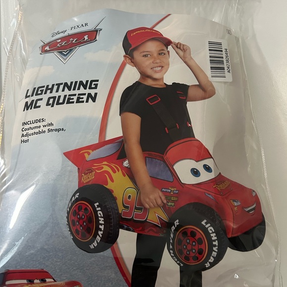 Disney Cars Lightning McQueen Kids Costume - Red and Black - Picture 1 of 2